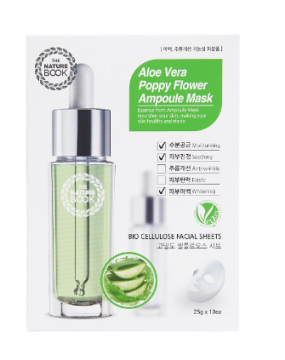 MẶT NẠ DƯỠNG TRẮNG DA LÔ HỘI NON (THE NATURE BOOK ALOE VERA POPPY AMPOULE MASK)